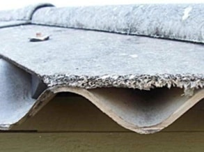 Corrugated asbestos cement roofing materials